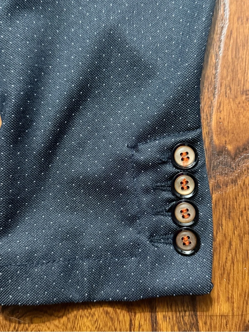 Men's Navy Tailored Blazer - Classic Single-Breasted Style